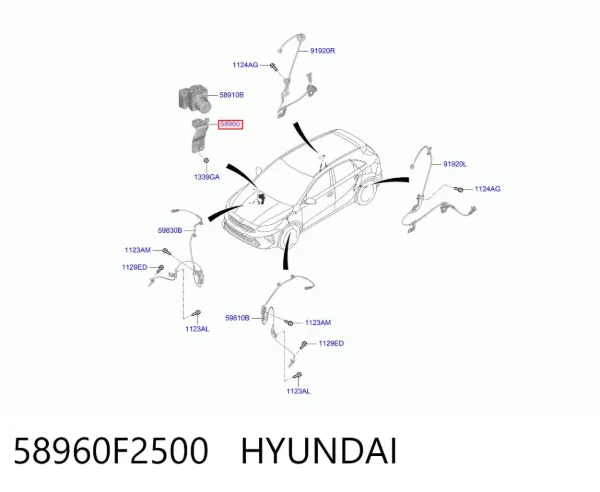  58960F2500 Hyundai/Kia
