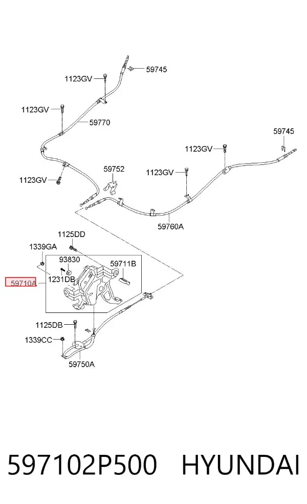  597102P500 Hyundai/Kia