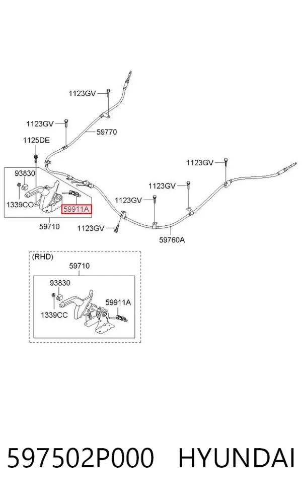  597502P000 Hyundai/Kia