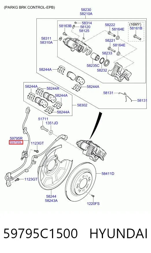  59795C1500 Hyundai/Kia
