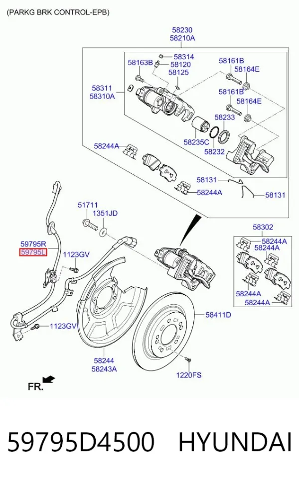  59795D4500 Hyundai/Kia