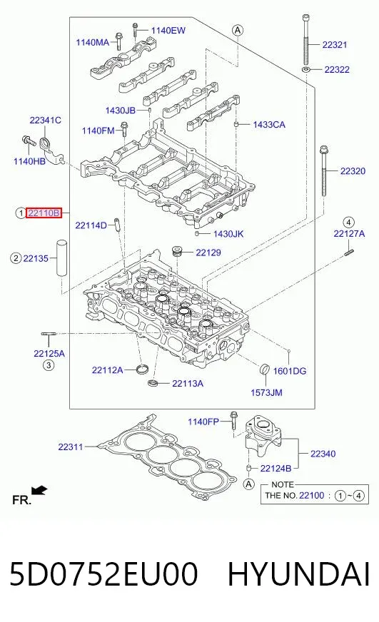 ГБЦ 5D0752EU00 Hyundai/Kia