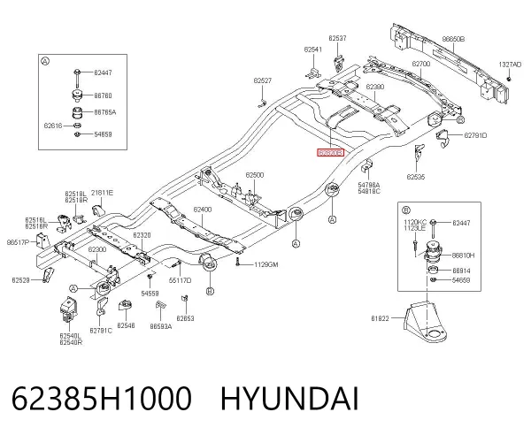 Рама кузова 62385H1000 Hyundai/Kia