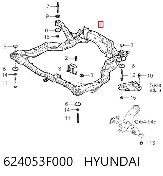 Подрамник передний 624053F000 Hyundai/Kia