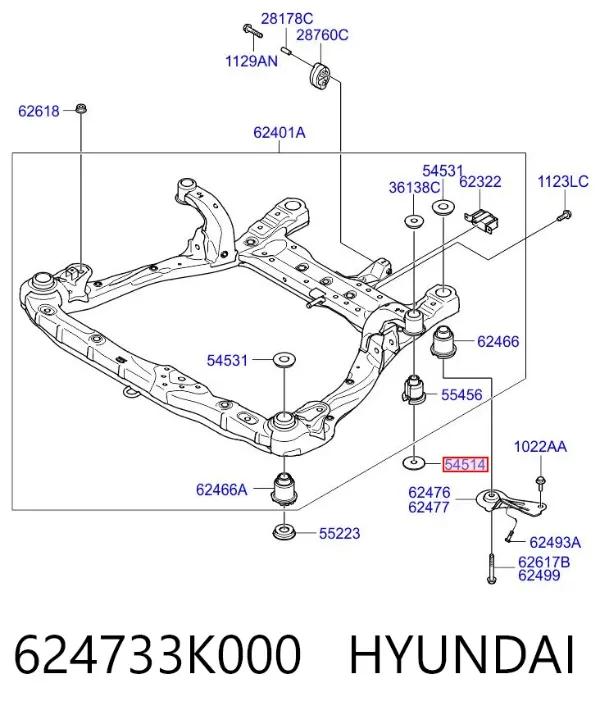  624733K000 Hyundai/Kia