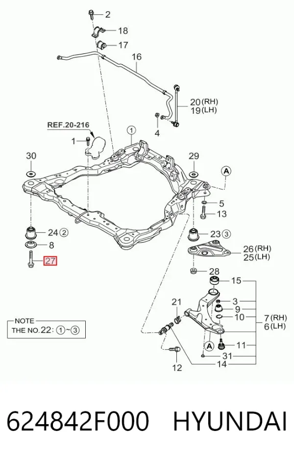  624842F000 Hyundai/Kia