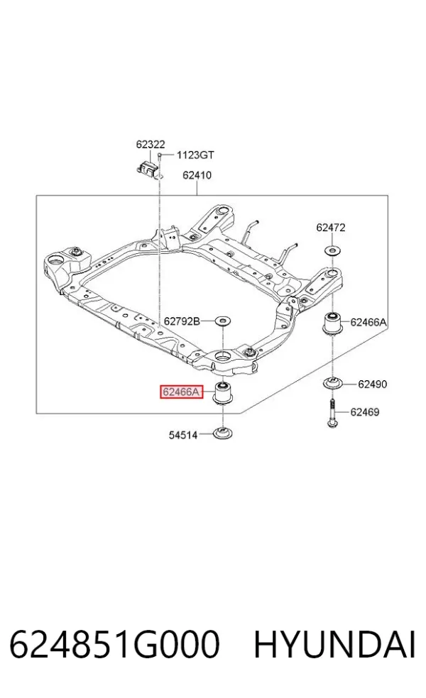 Сайлентблок 624851G000 Hyundai/Kia
