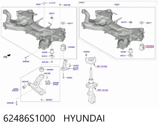  62486S1000 Hyundai/Kia