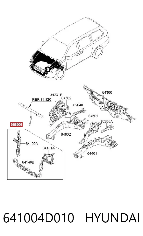  641004D010 Hyundai/Kia