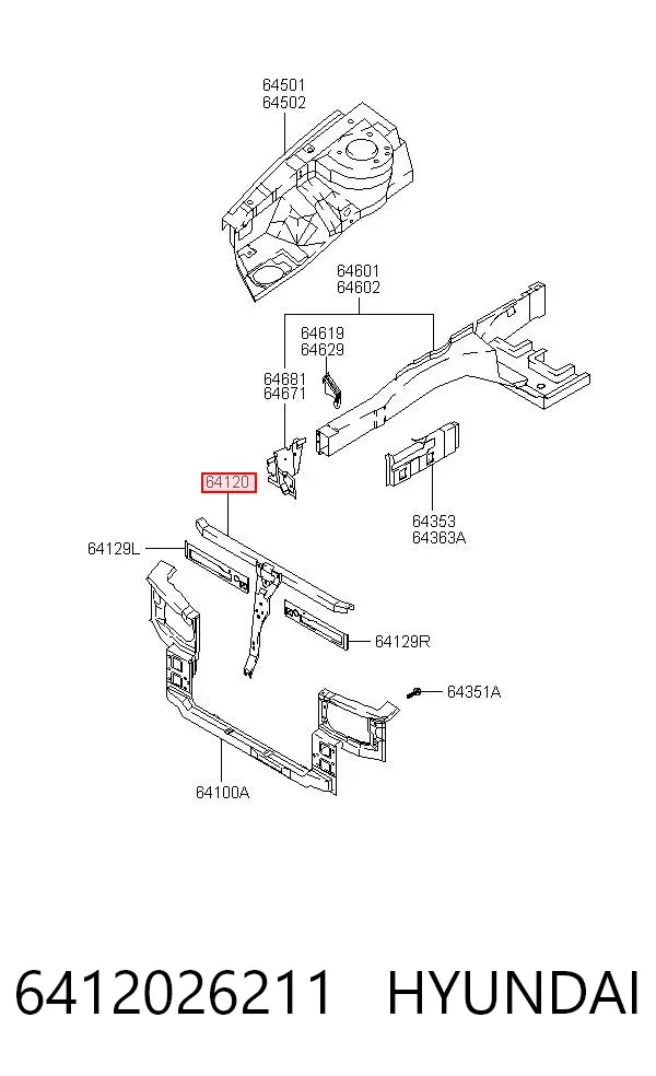  6412026211 Hyundai/Kia
