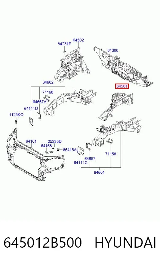  645012B500 Hyundai/Kia