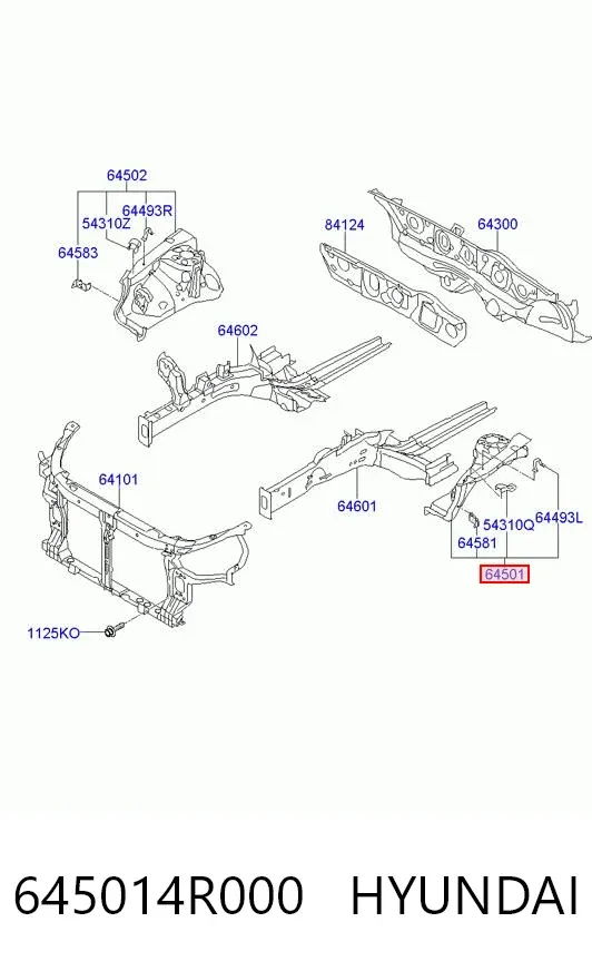  645014R000 Hyundai/Kia