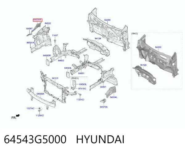  64543G5000 Hyundai/Kia