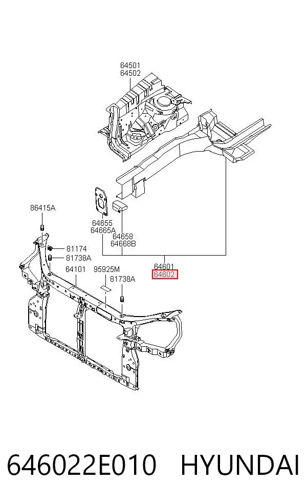  646022E010 Hyundai/Kia