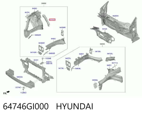  64746GI000 Hyundai/Kia