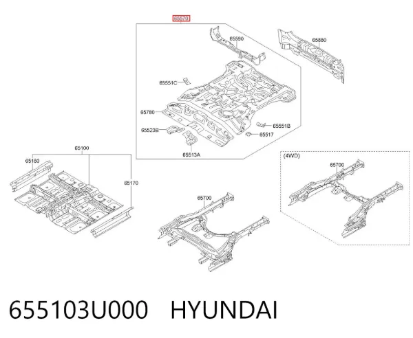  655103U000 Hyundai/Kia