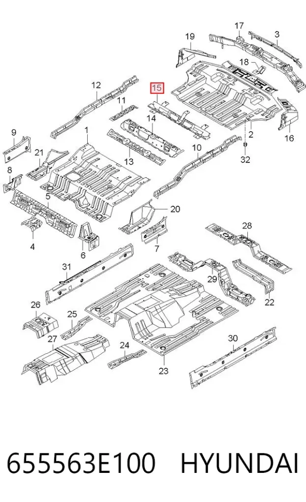  655563E100 Hyundai/Kia