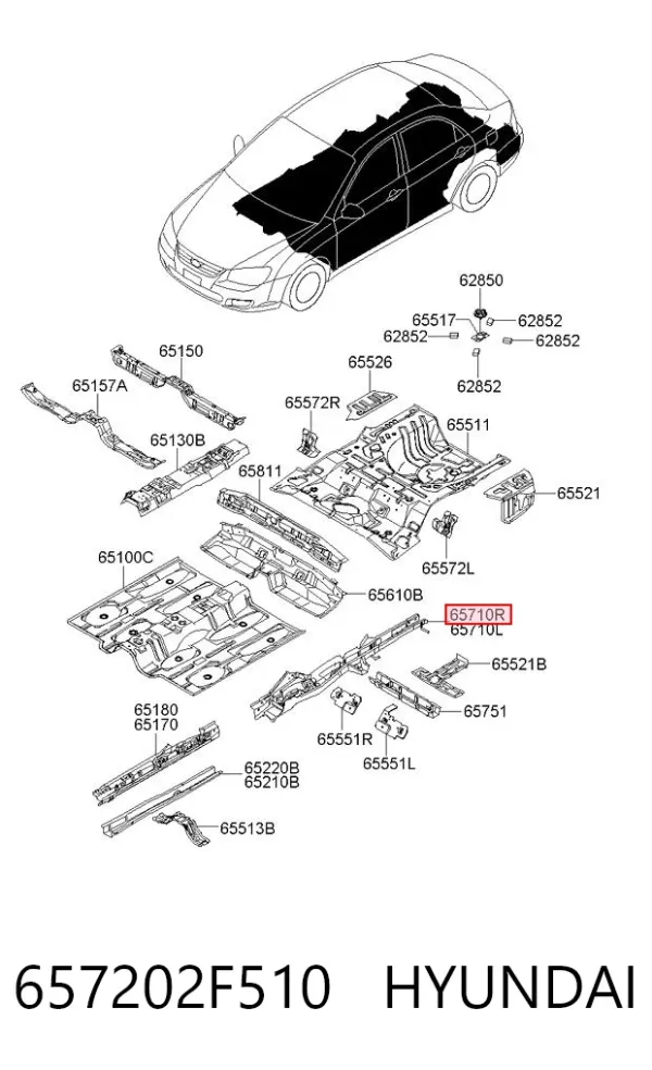  657202F510 Hyundai/Kia
