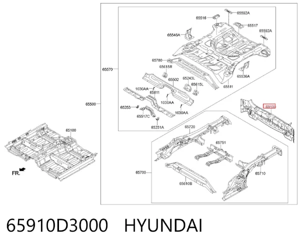  65910D3000 Hyundai/Kia