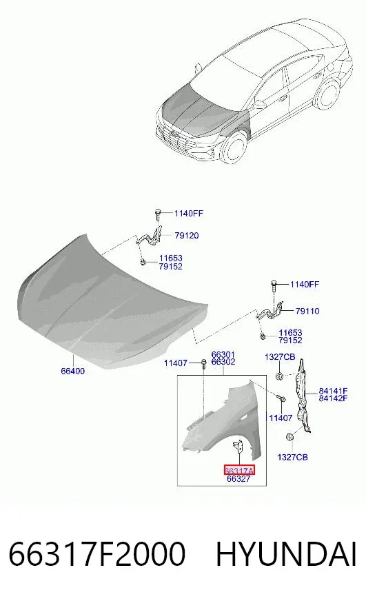  66317F2000 Hyundai/Kia