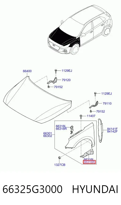  66325G3000 Hyundai/Kia
