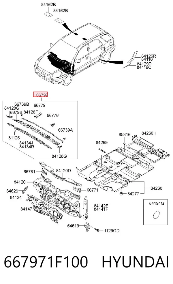  667971F100 Hyundai/Kia