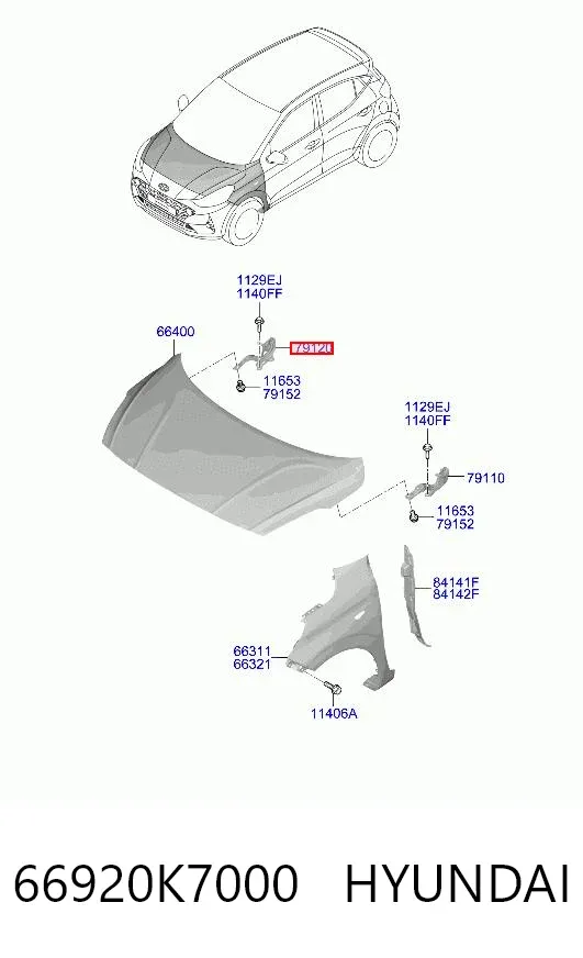  66920K7000 Hyundai/Kia