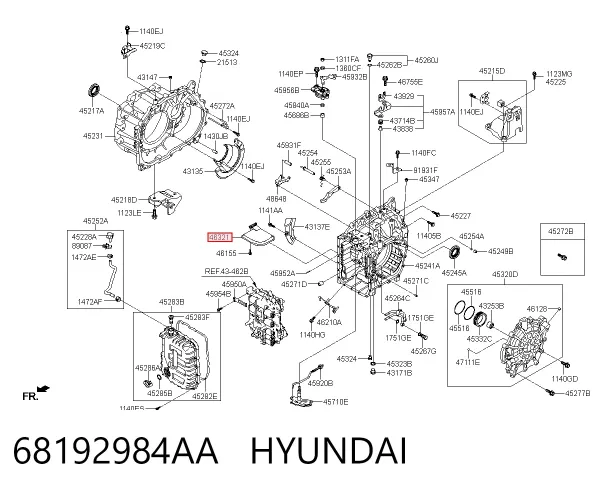Фильтр АКПП 68192984AA Hyundai/Kia