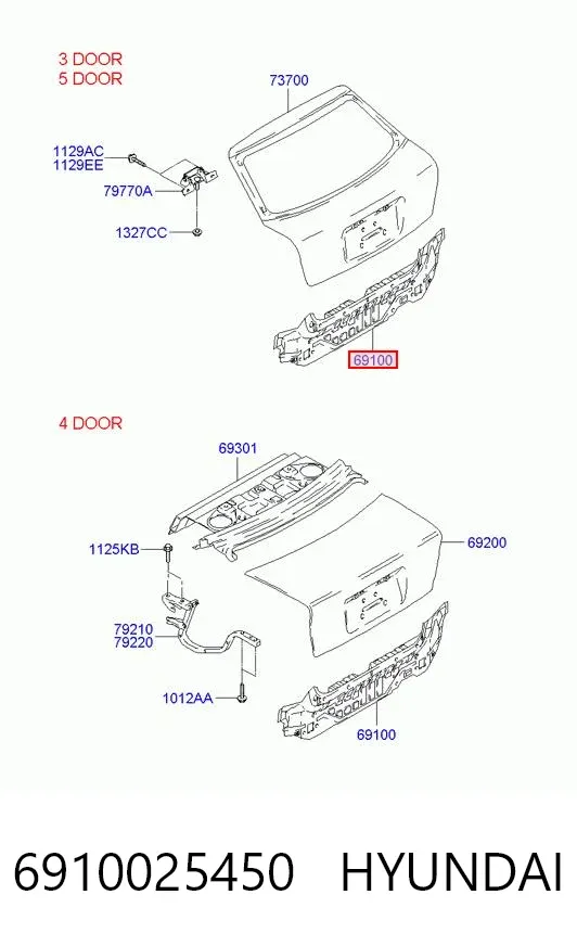  6910025450 Hyundai/Kia