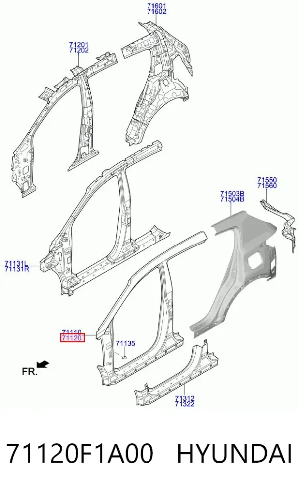  71120F1A00 Hyundai/Kia