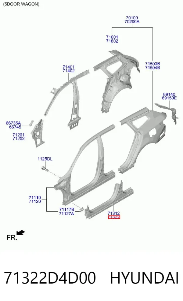 71322D4D00 Hyundai/Kia