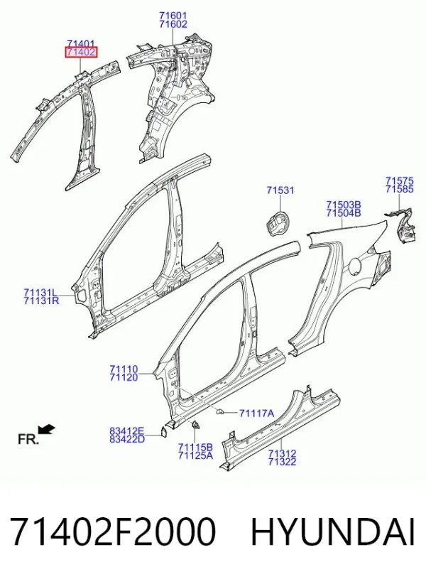  71402F2000 Hyundai/Kia