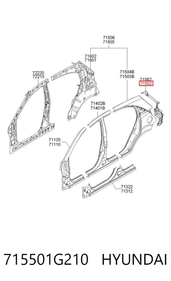  715501G210 Hyundai/Kia