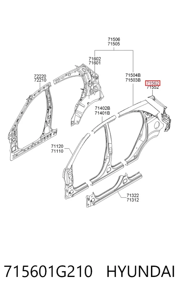  715601G210 Hyundai/Kia