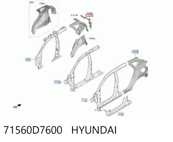  71560D7600 Hyundai/Kia