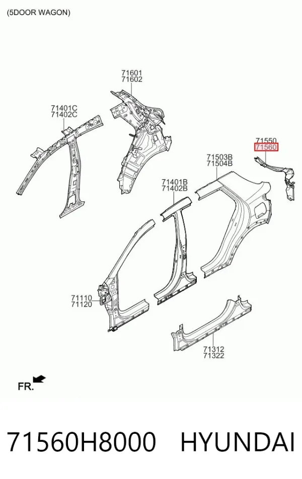  71560H8000 Hyundai/Kia