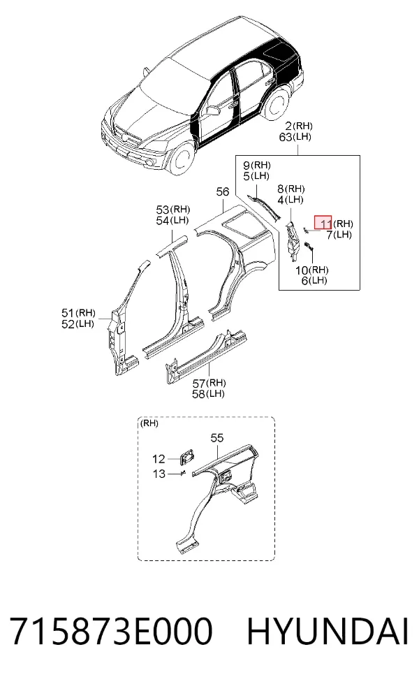  715873E000 Hyundai/Kia