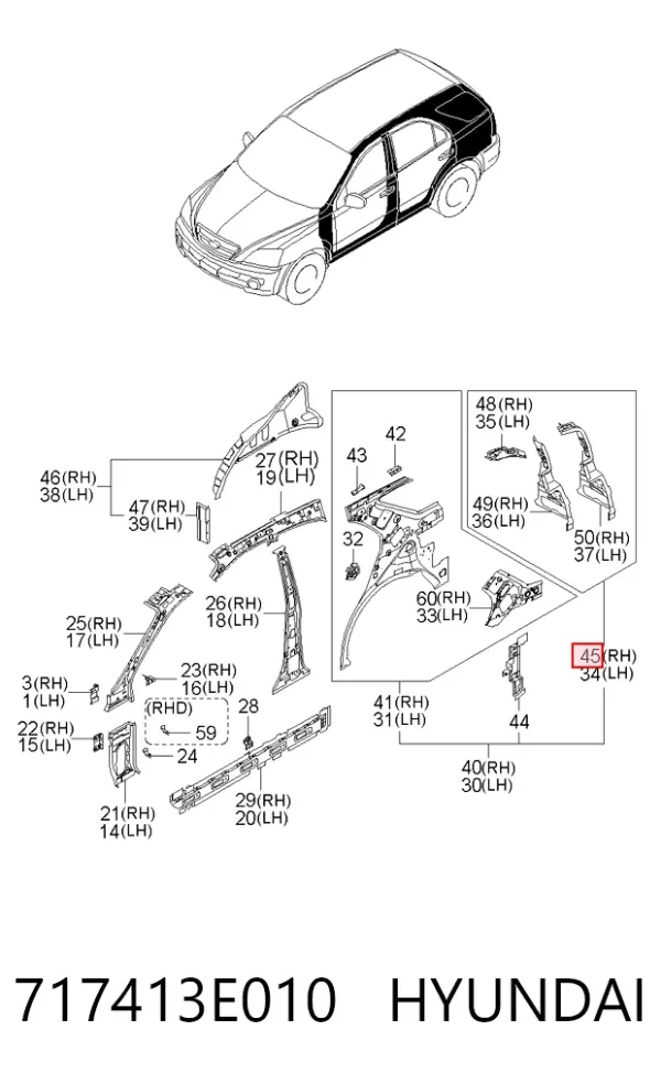  717413E010 Hyundai/Kia