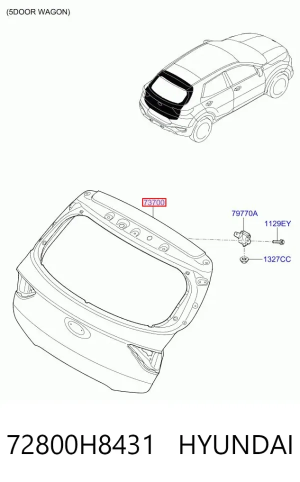 Ляда 72800H8431 Hyundai/Kia