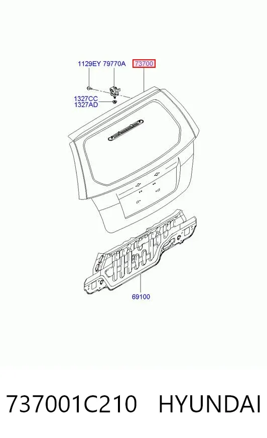 Ляда 737001C210 Hyundai/Kia
