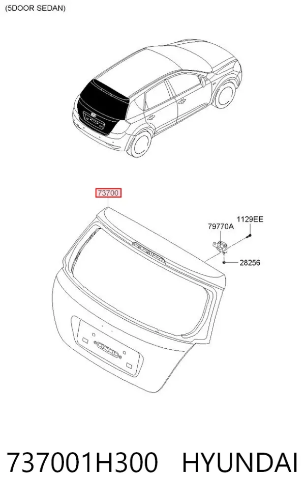 Ляда 737001H300 Hyundai/Kia
