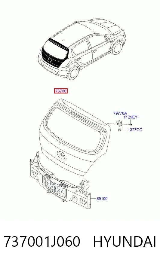 Ляда 737001J060 Hyundai/Kia