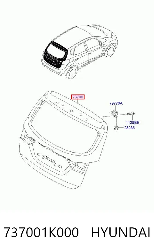 Ляда 737001K000 Hyundai/Kia
