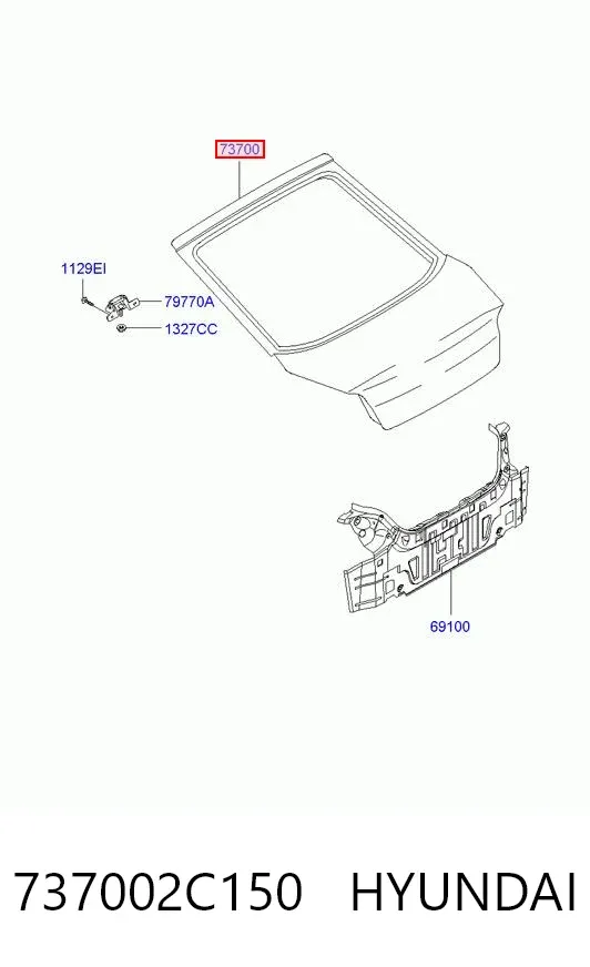 Ляда 737002C150 Hyundai/Kia