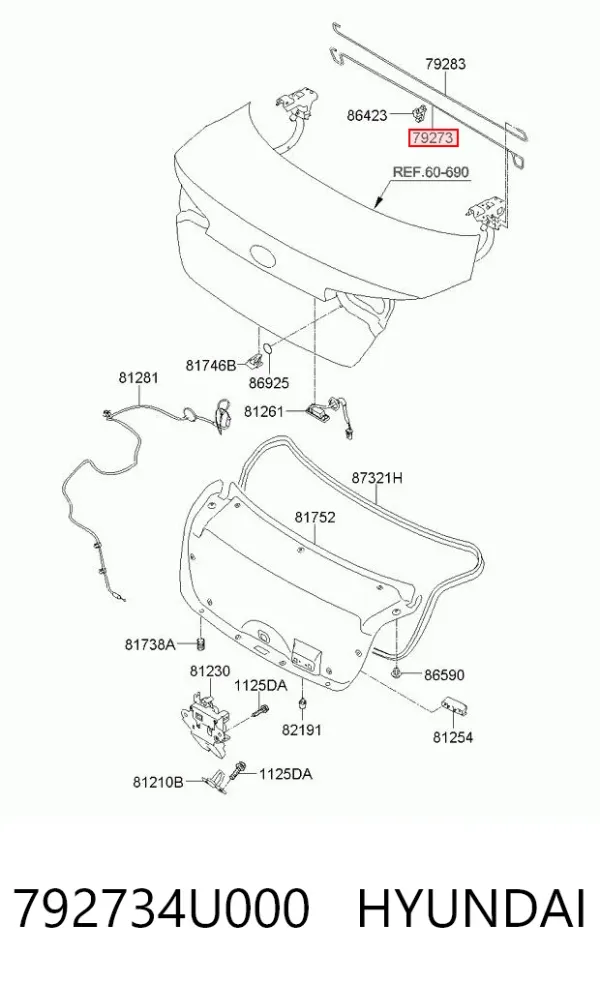 792734U000 Hyundai/Kia