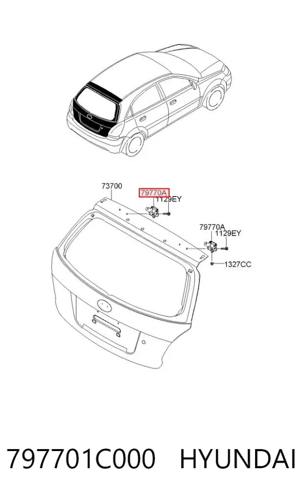 Петля задней двери 797701C000 Hyundai/Kia