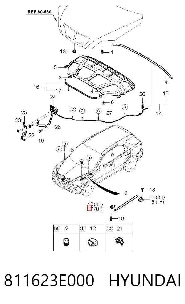  811623E000 Hyundai/Kia