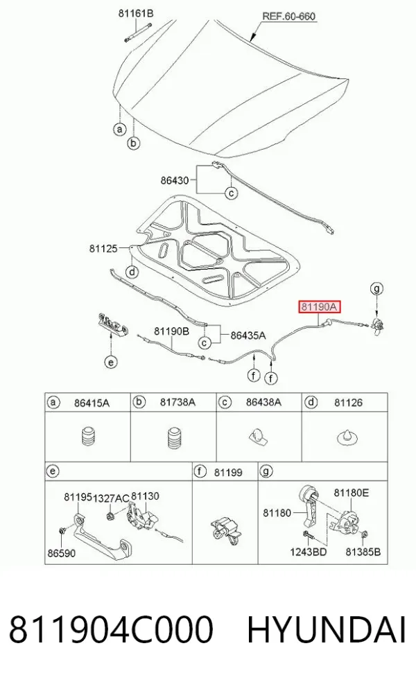  811904C000 Hyundai/Kia