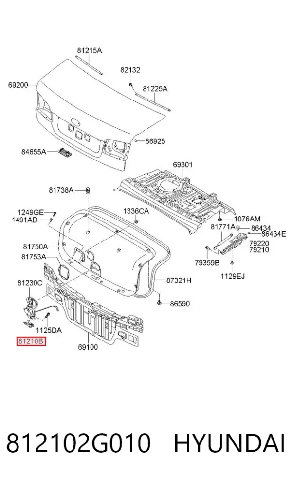  812102G010 Hyundai/Kia