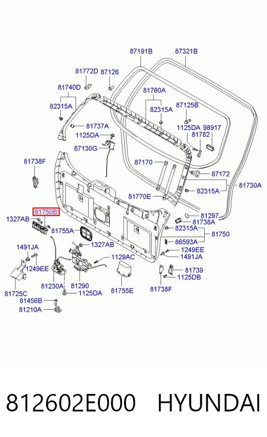  812602E000 Hyundai/Kia